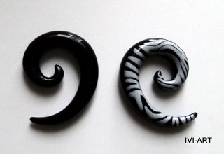 spirala czarna wzory,rozpychacz